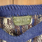 Vintage 1990s Rey Wear 100% Wool Oversized Knitted Crewneck Sweater Men's 3XL from propervintagecanada