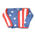 Vintage 1990s Rey Wear AOP American Flag Hand Knit Cardigan Sweater Womens S from propervintagecanada