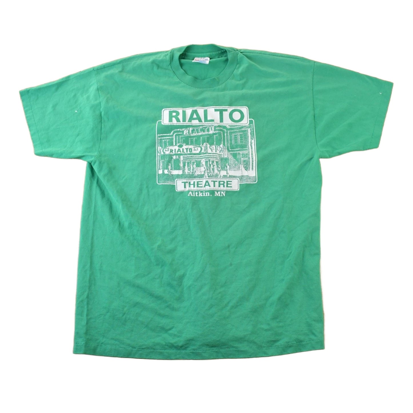 Vintage 1990s Rialto Theatre Souvenir Single Stitch Graphic Print T-Shirt Men's XL from propervintagecanada