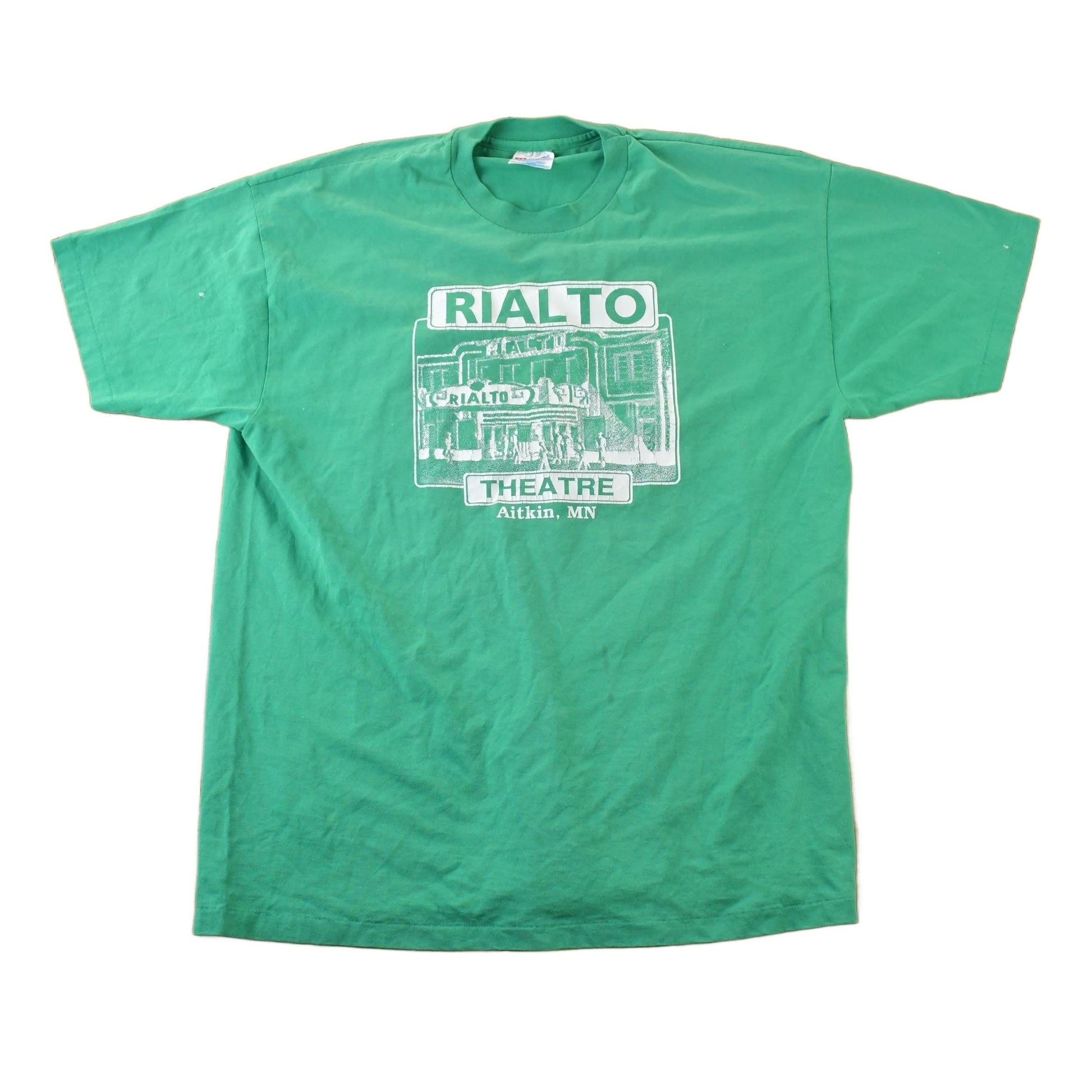 Vintage 1990s Rialto Theatre Souvenir Single Stitch Graphic Print T-Shirt Men's XL from propervintagecanada