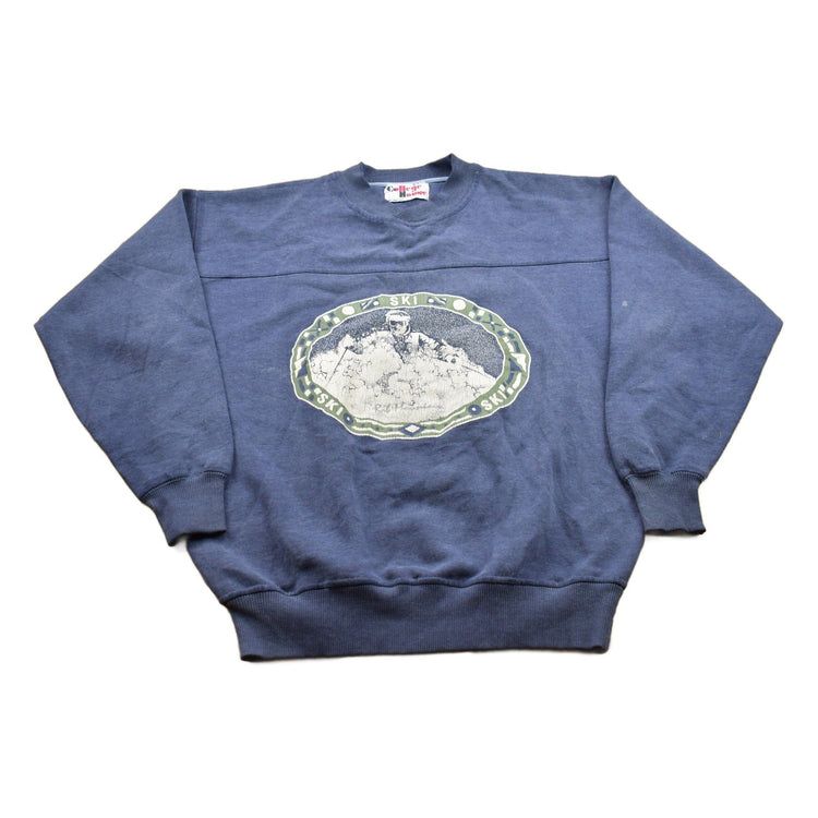 Vintage 1990s Rib Mountain Wisconsin Skiing Crewneck Sweatshirt Men's Medium from propervintagecanada