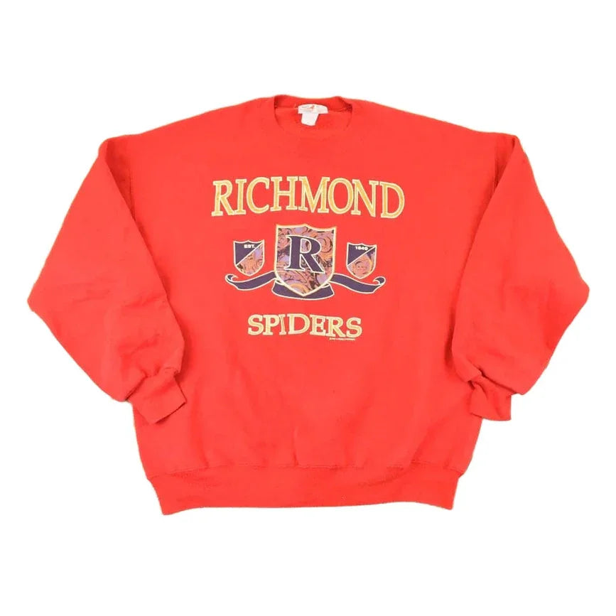 Vintage 1990s Richmond Spiders Graphic Print Collegiate Crewneck Sweatshirt Mens L from propervintagecanada