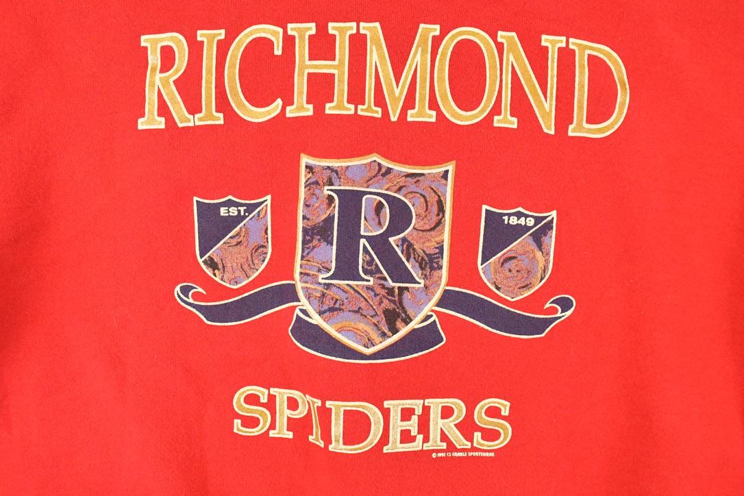 Vintage 1990s Richmond Spiders Graphic Print Collegiate Crewneck Sweatshirt Mens L from propervintagecanada