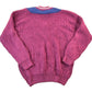 Vintage 1990s Ricki Cable Knit Abstract Pattern Crewneck Sweater Womens L from propervintagecanada