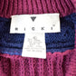 Vintage 1990s Ricki Cable Knit Abstract Pattern Crewneck Sweater Womens L from propervintagecanada