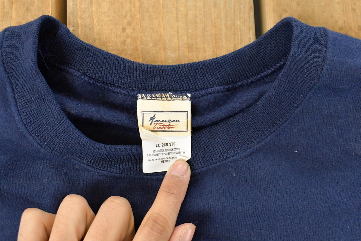Vintage 1990s Right To Fishing Crewneck Sweatshirt Men's 2XL from propervintagecanada