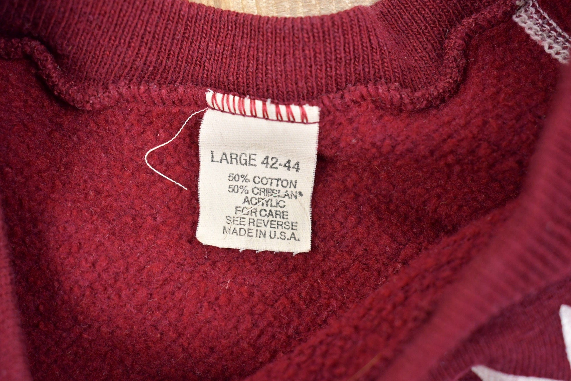 Vintage 1990s Ripped Sleeves Horse Crewneck Sweatshirt Men's Large from propervintagecanada