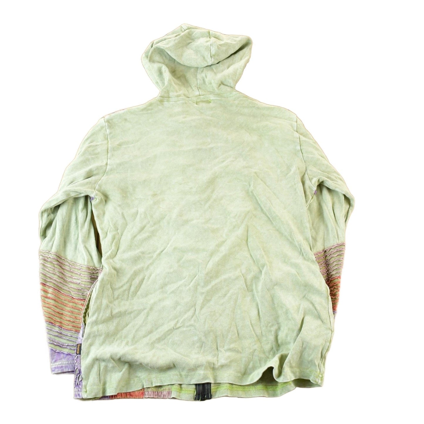 Vintage 1990s Rising International Heavy Cable Knit Patch Full Zip Hoodie Sweatshirt Women's S from propervintagecanada