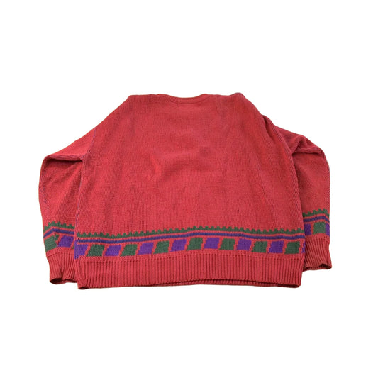 Vintage 1990s Rittenhouse Square Abstract Knit Crewneck Sweater Men's L from propervintagecanada