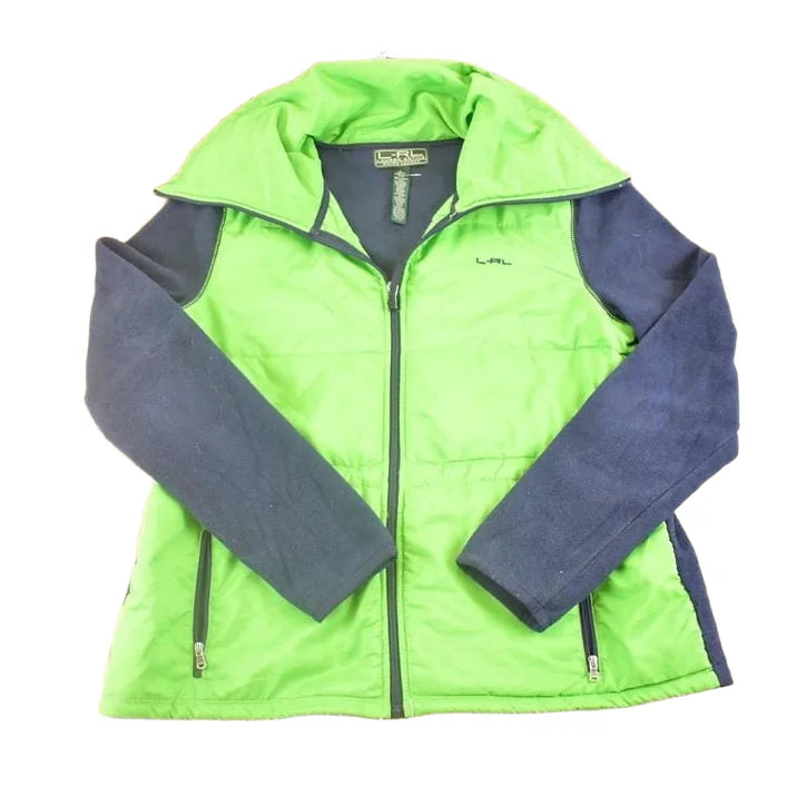 Vintage 1990s RLR Lauren Ralph Lauren Souvenir Full Zip Sports Sweatshirt Womens L from propervintagecanada