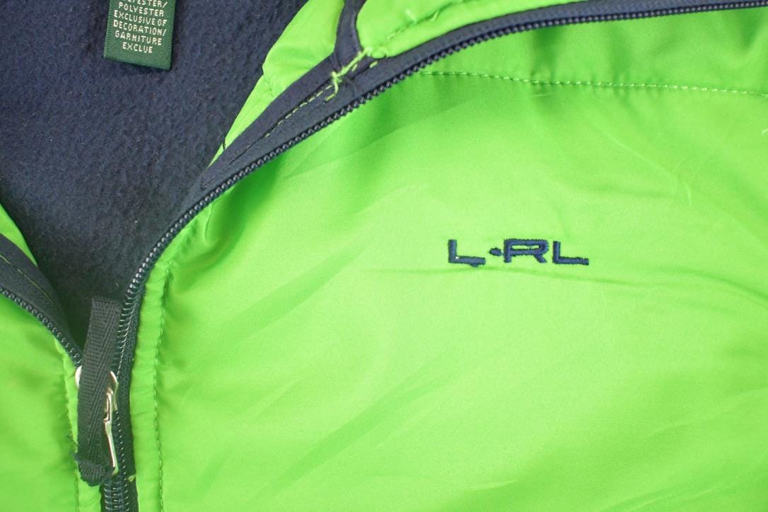 Vintage 1990s RLR Lauren Ralph Lauren Souvenir Full Zip Sports Sweatshirt Womens L from propervintagecanada