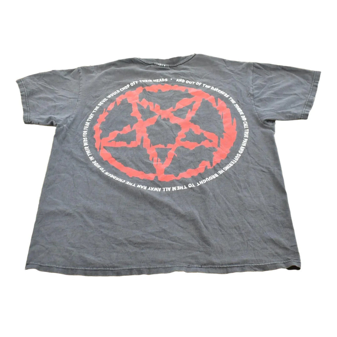Vintage 1990s Rob Zombie Hellbilly Deluxe Band T-shirt Mens L from propervintagecanada