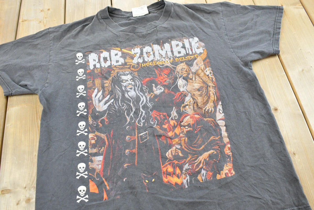 Vintage 1990s Rob Zombie Hellbilly Deluxe Band T-shirt Mens L from propervintagecanada