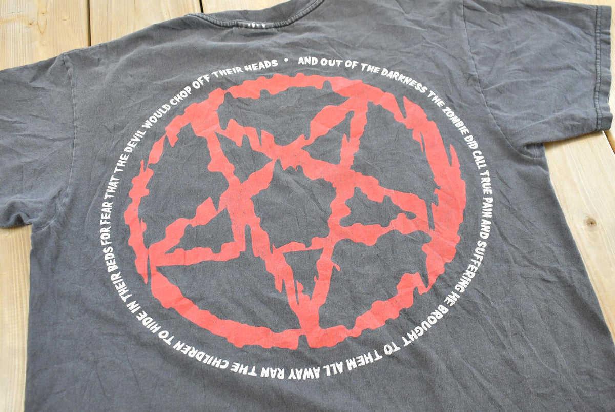 Vintage 1990s Rob Zombie Hellbilly Deluxe Band T-shirt Mens L from propervintagecanada