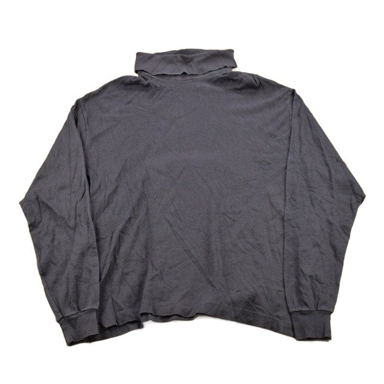 Vintage 1990s Robert Bruce Blank Black Turtleneck Sweatshirt Men's M from propervintagecanada