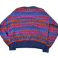 Vintage 1990s Robert Bruce Knit Striped Crewneck Sweater Men's Medium from propervintagecanada