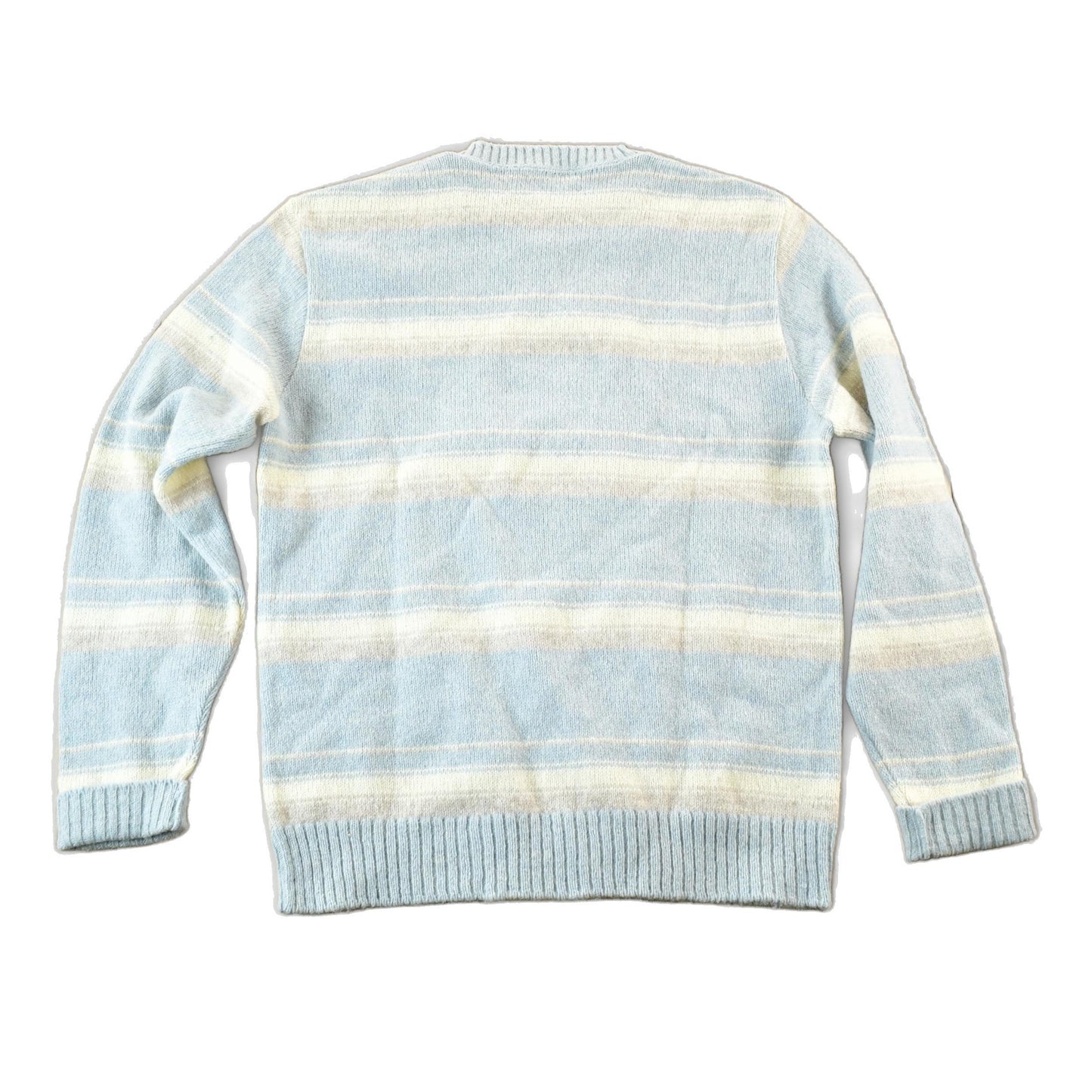 Vintage 1990s Robert Bruce Knit Striped Crewneck Sweater Mens Medium from propervintagecanada