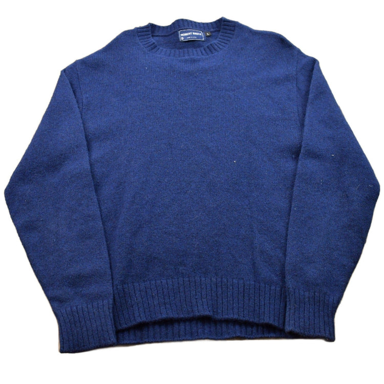 Vintage 1990s Robert Bruce Wool Knit Blank Crewneck Sweatshirt Men's Medium from propervintagecanada