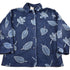 Vintage 1990s Robert Kitchen Leaves Theme All Over Print Fleece Sweater Men&