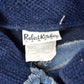 Vintage 1990s Robert Kitchen Leaves Theme All Over Print Fleece Sweater Men's Large from propervintagecanada