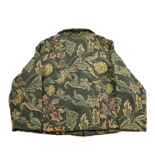 Vintage 1990s Robyne Faune Corduroy Abstract Design Zip Up Jacket Women's M-L from propervintagecanada