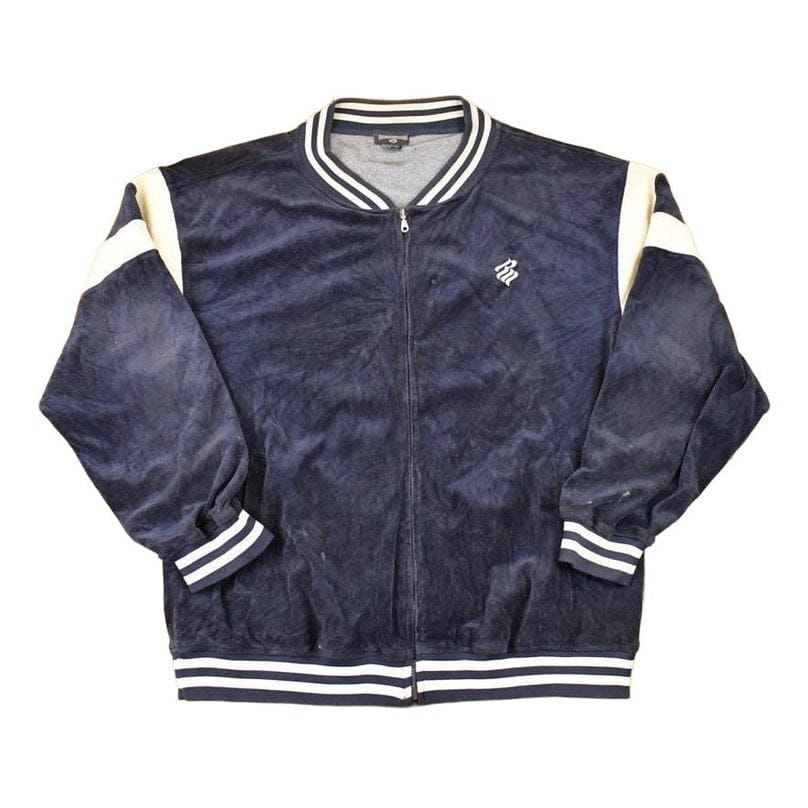 Vintage 1990s Rocawear Embroidered Velour Graphic Full Zip Sweatshirt Mens XXL from propervintagecanada