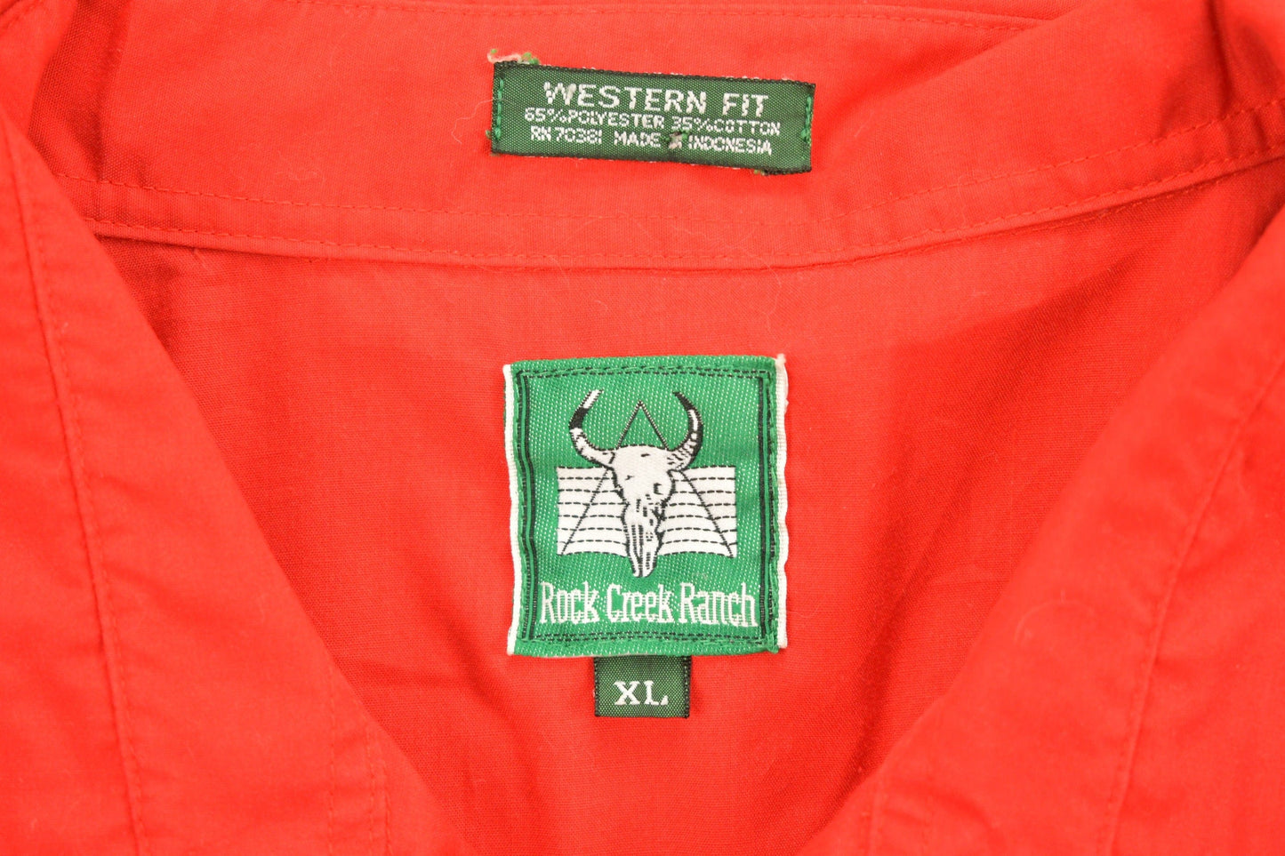 Vintage 1990s Rock Creek Ranch Wester Button Up Shirt Men's XL from propervintagecanada