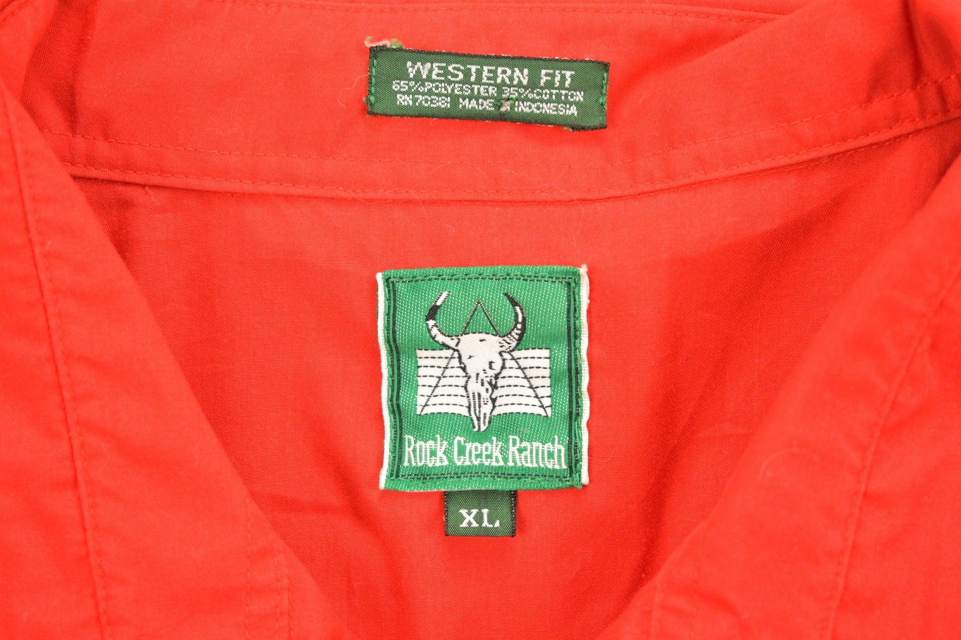 Vintage 1990s Rock Creek Ranch Wester Button Up Shirt Men's XL from propervintagecanada