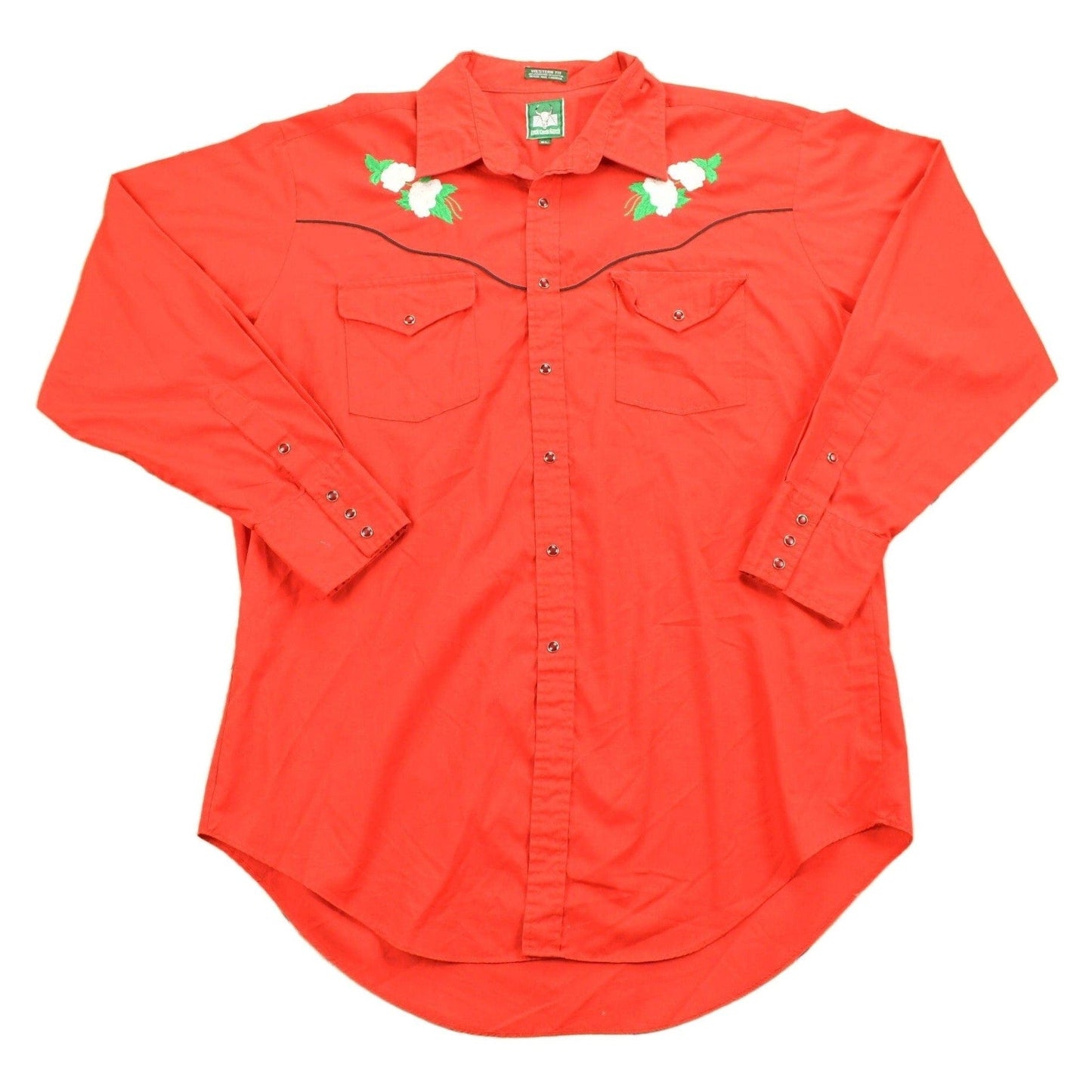 Vintage 1990s Rock Creek Ranch Wester Button Up Shirt Men's XL from propervintagecanada