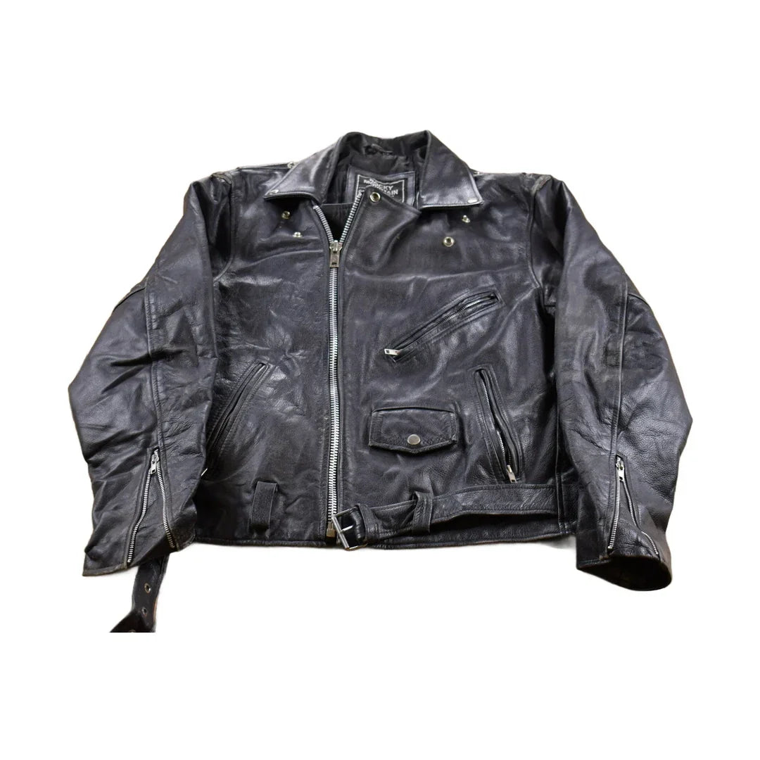 Vintage 1990s Rocky Mountain Hides Leather Jacket Men's Medium from propervintagecanada