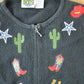 Vintage 1990s Rod's Country Western Knit Rodeo Pattern Cardigan Sweater Women's M from propervintagecanada