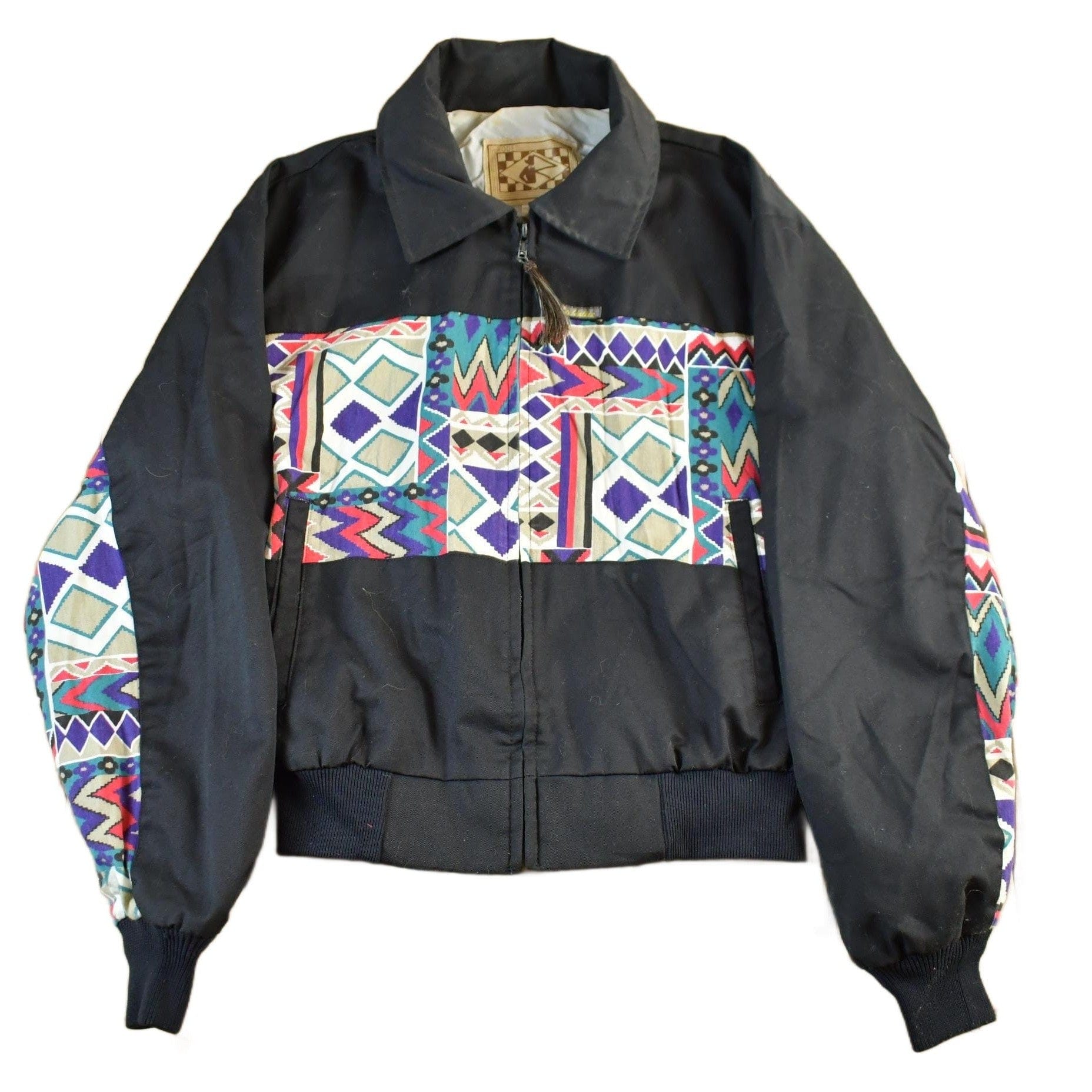 Vintage 1990s Rode Walker Western Aztec Art Jacket Mens Medium from propervintagecanada