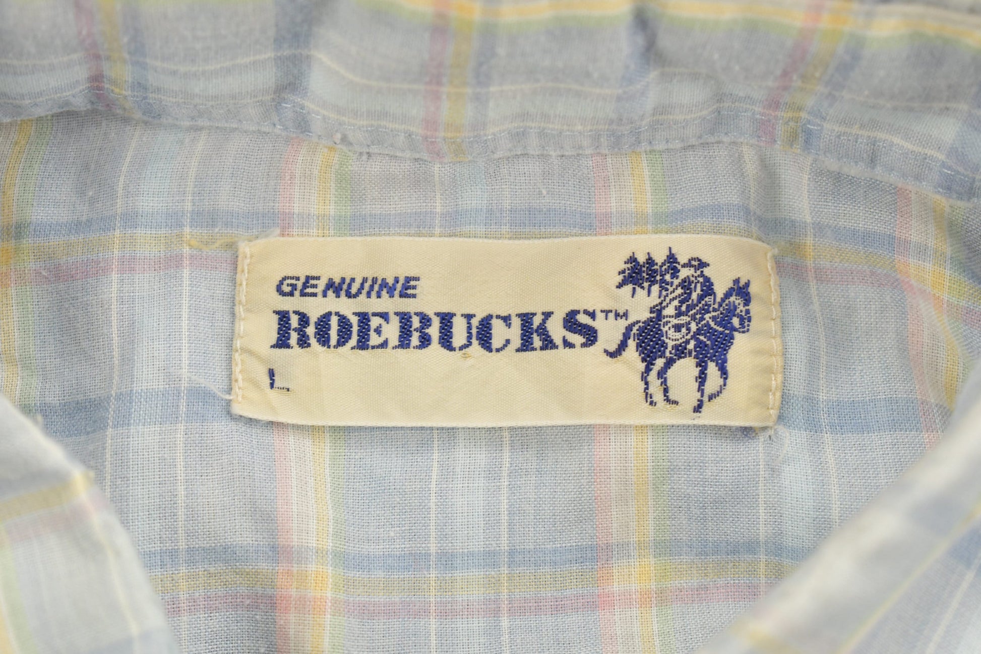 Vintage 1990s Roebucks Flannel Button Up Shirt Men's Large from propervintagecanada