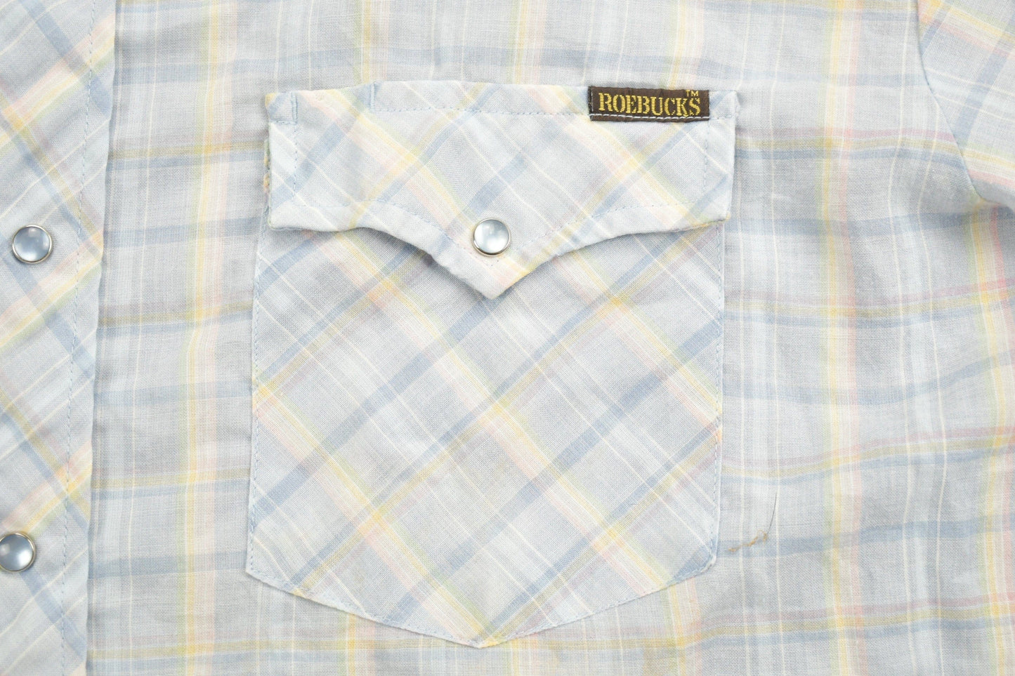 Vintage 1990s Roebucks Flannel Button Up Shirt Men's Large from propervintagecanada