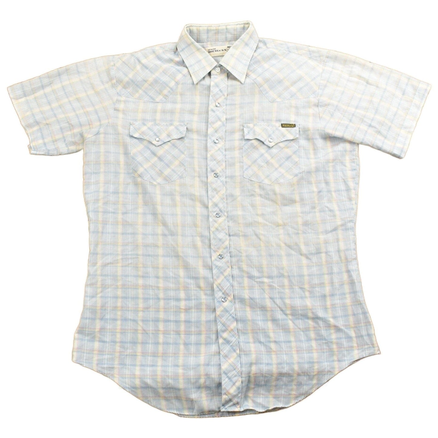 Vintage 1990s Roebucks Flannel Button Up Shirt Men's Large from propervintagecanada