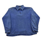 Vintage 1990s Romelli Blank Blue Collared Sweatshirt Men's Medium from propervintagecanada