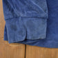 Vintage 1990s Romelli Blank Blue Collared Sweatshirt Men's Medium from propervintagecanada