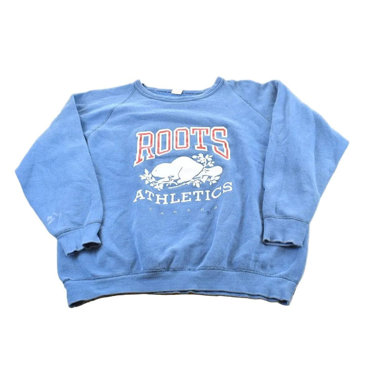 Vintage 1990s Roots Athletics Crewneck Sweatshirt Mens XL from propervintagecanada