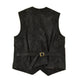 Vintage 1990s Roots Leather Suede Vest Men's Medium from propervintagecanada