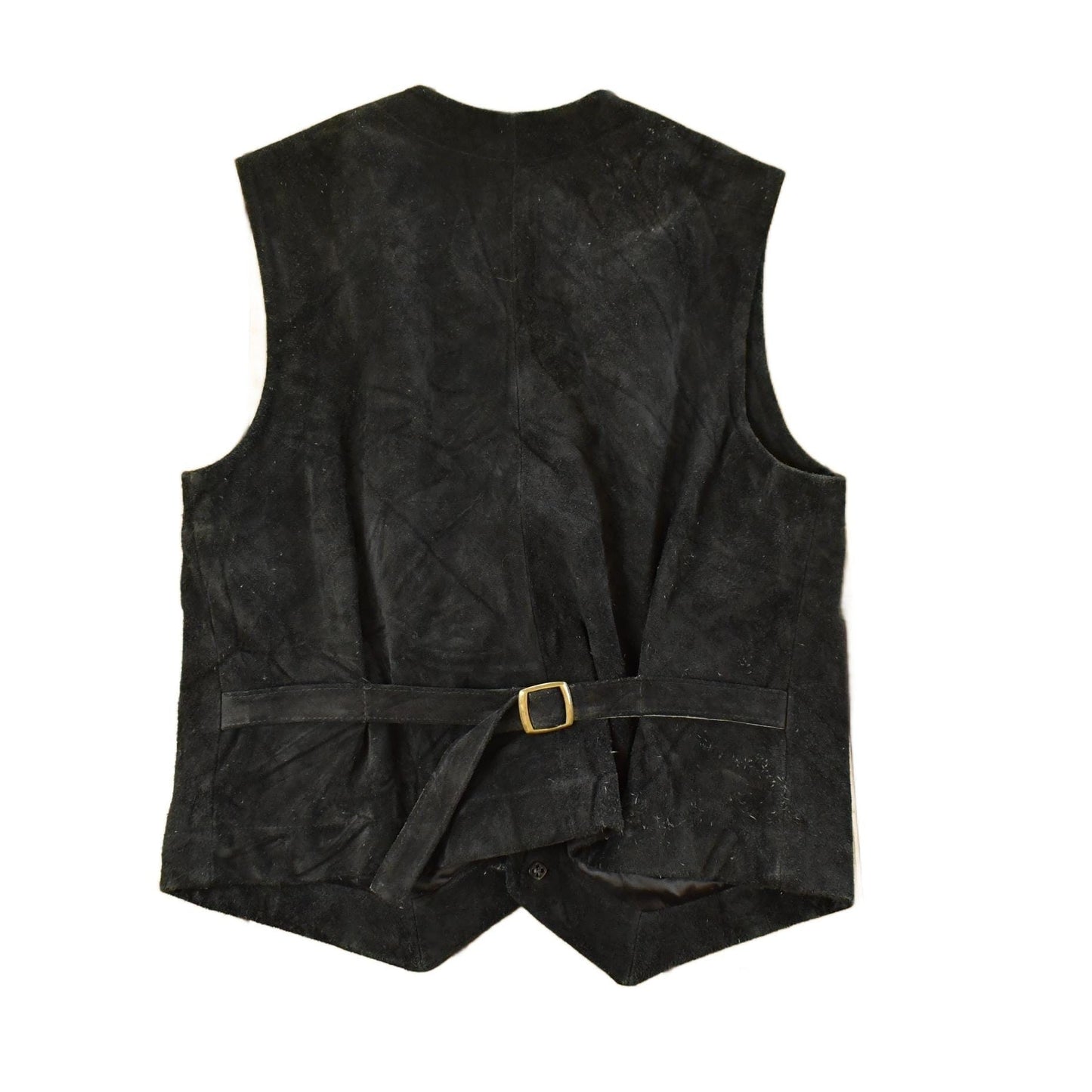 Vintage 1990s Roots Leather Suede Vest Men's Medium from propervintagecanada