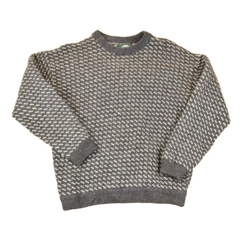 Vintage 1990s Roots Wool Knit Crewneck Sweater Men's L from propervintagecanada