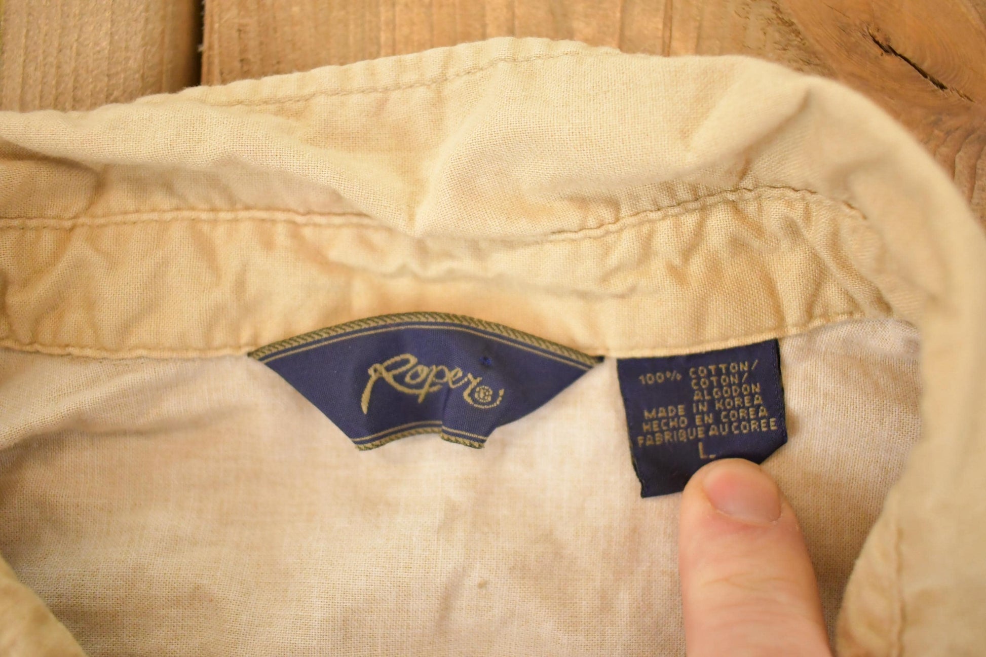 Vintage 1990s Roper AOP Western Button Up Shirt Men's S from propervintagecanada