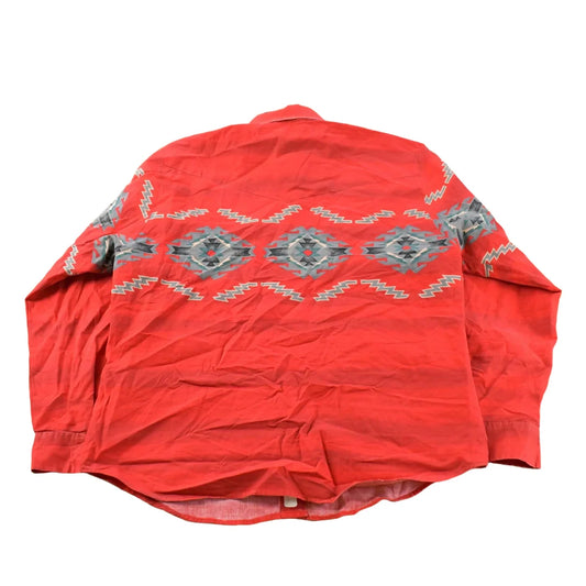 Vintage 1990s Roper Aztec Western Button Up Shirt Men's Large from propervintagecanada