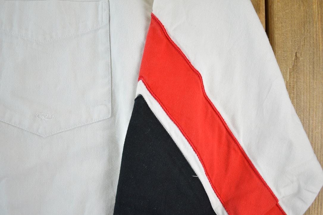 Vintage 1990s Roper Crazy Button Up Western Style Shirt Men's XL from propervintagecanada