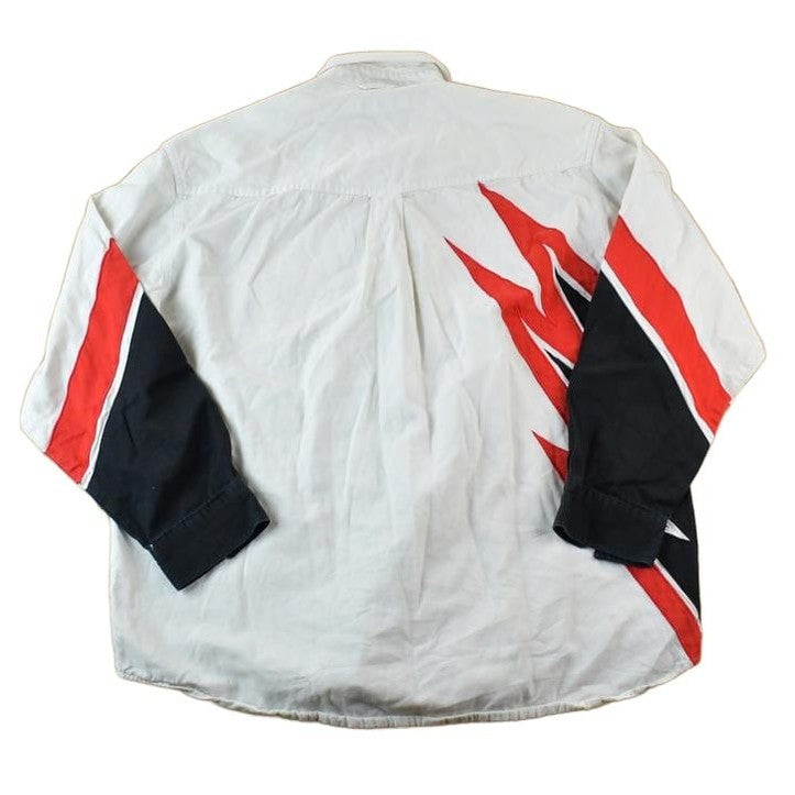 Vintage 1990s Roper Crazy Button Up Western Style Shirt Men's XL from propervintagecanada