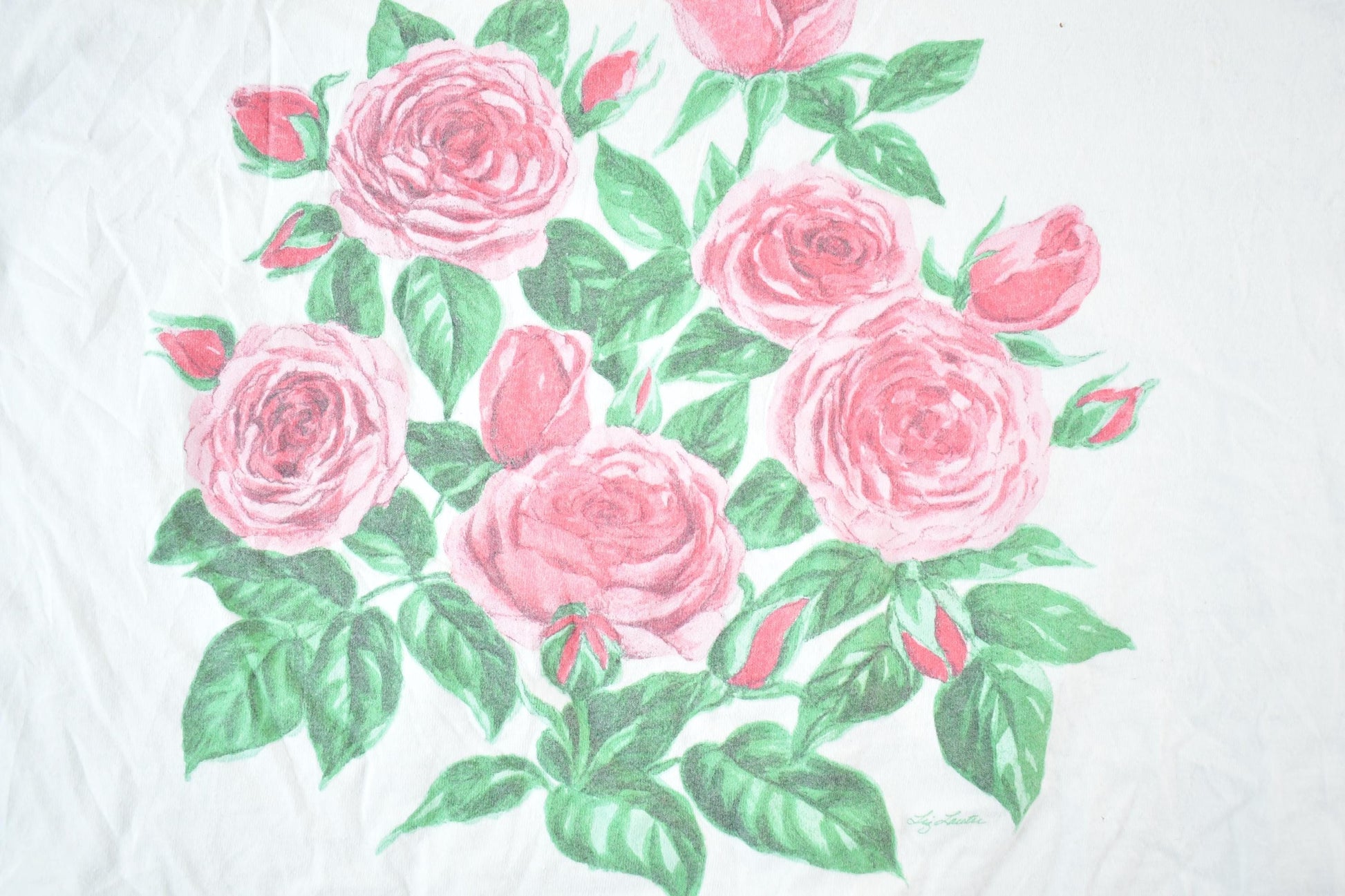 Vintage 1990s Rose Bush Souvenir T-Shirt Women's XL from propervintagecanada