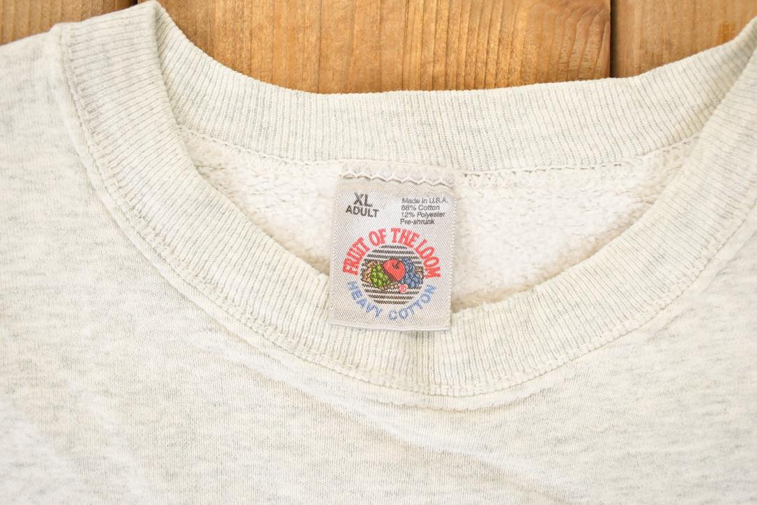 Vintage 1990s Roseau Rams Basketball Crewneck Sweater Mens L from propervintagecanada