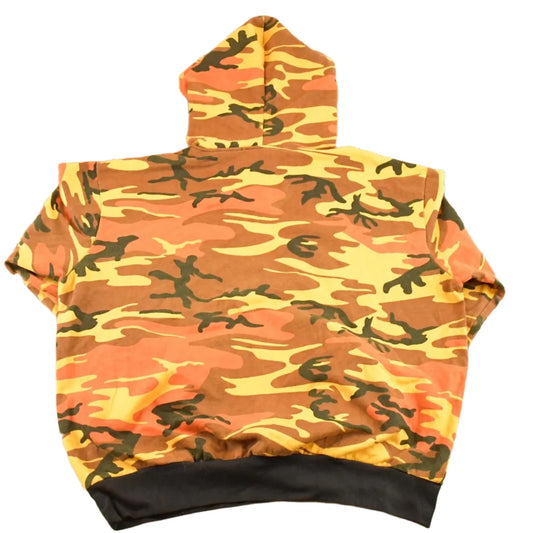 Vintage 1990s Rothco Orange Camo Hoodie Sweatshirt Mens L from propervintagecanada