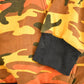 Vintage 1990s Rothco Orange Camo Hoodie Sweatshirt Mens L from propervintagecanada
