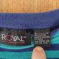 Vintage 1990s Royal Design Souvenir Striped T-Shirt Women's XL / Destination Shirt / 90s Single Stitch Graphic Tee / Made in USA from propervintagecanada
